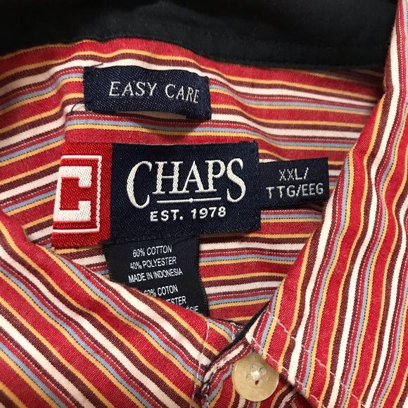 Chaps Long Sleeve Button Down Shirt XXL - Picture 2 of 5